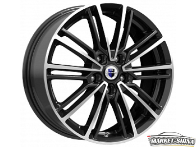 K&K Эрфурт (КС898) 7 x 17 5*110 Et:48.5 Dia:63.35 Алмаз черный