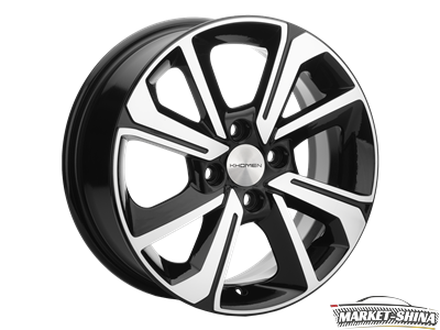 Khomen KHW1501 (Lada Granta) 6 x 15 4*98 Et:36 Dia:58.6 Black-FP
