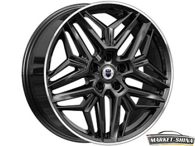 K&K Колумб (КС1038) 7 x 19 5*108 Et:33 Dia:60.1 Дарк платинум